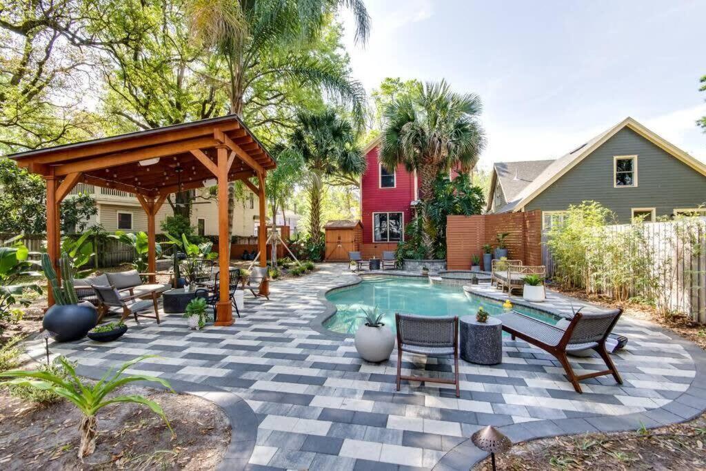 Unique Studio W Pool Spa & Gardens Near Downtown Jacksonville Exteriér fotografie